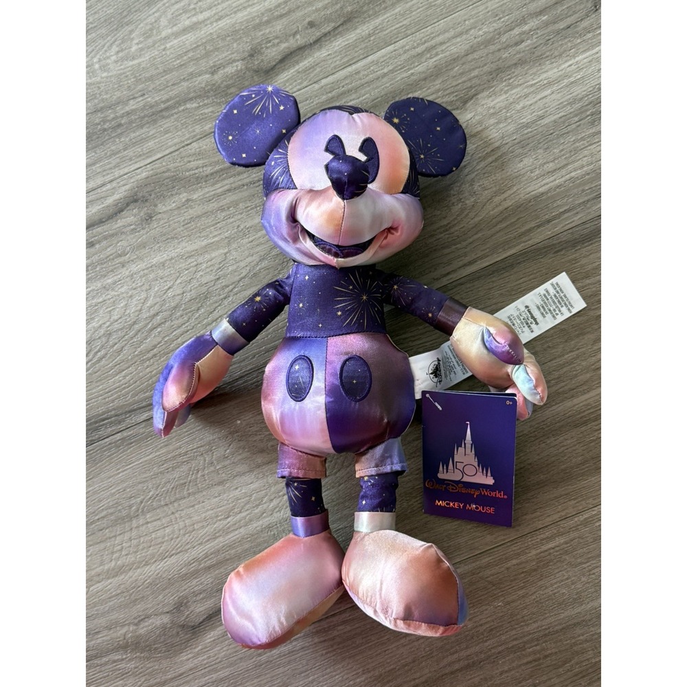 2023 Disney Parks 50th Anniversary Mickey Mouse Shimmer Fireworks Plush Toy